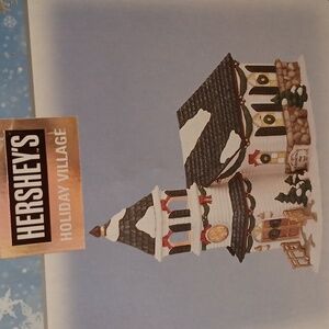 Hershey's Christmas Village Church.In Orig Box&packing.Works.Vintage 1995.